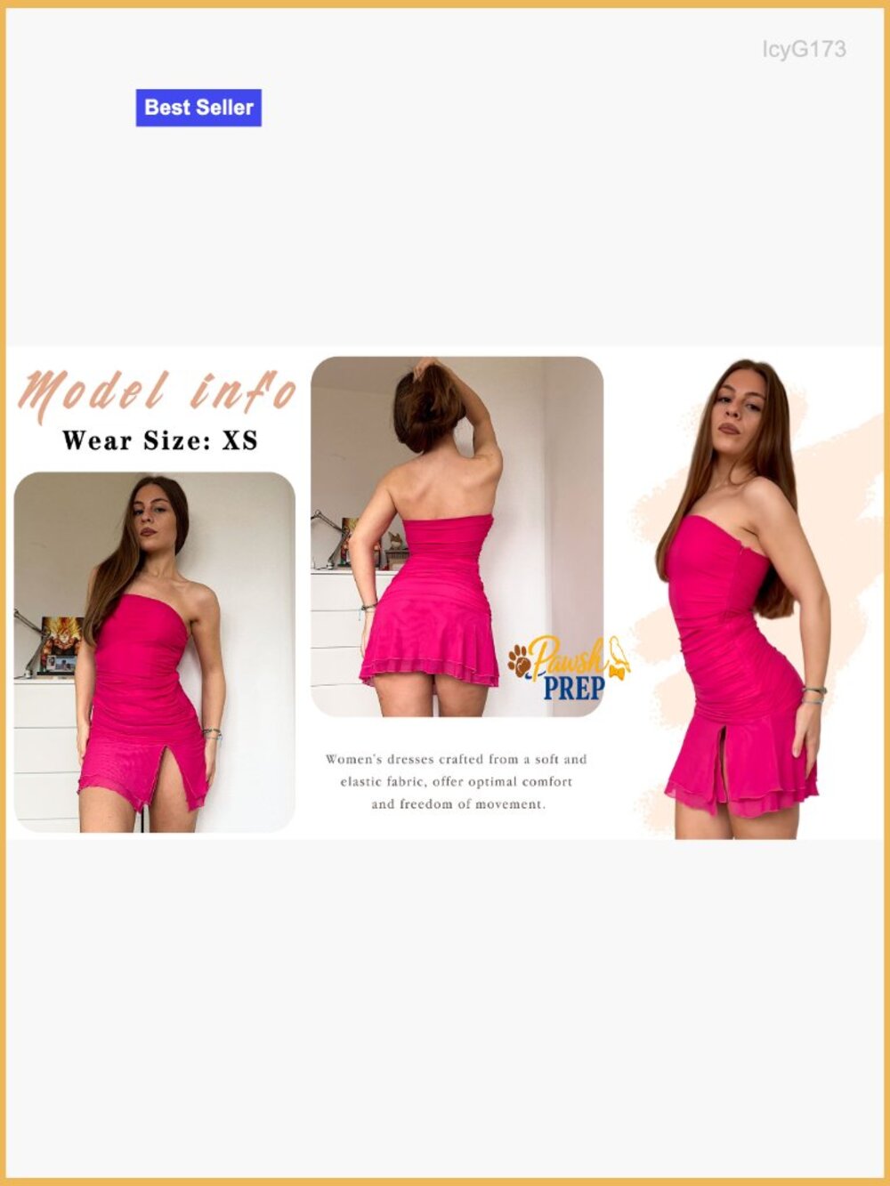 Sexy Tube Mini Dress Mesh Ruched Bodycon Ruffle Hem Party Club Night Out - Picture 6 of 7